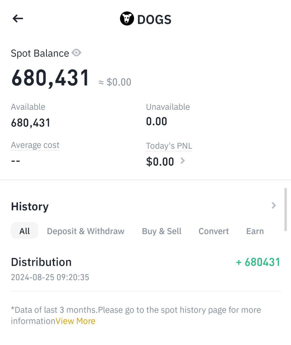 Finally $DOGS coin distribution in Successfully #Binance also Comments your  screenshot $DOGS