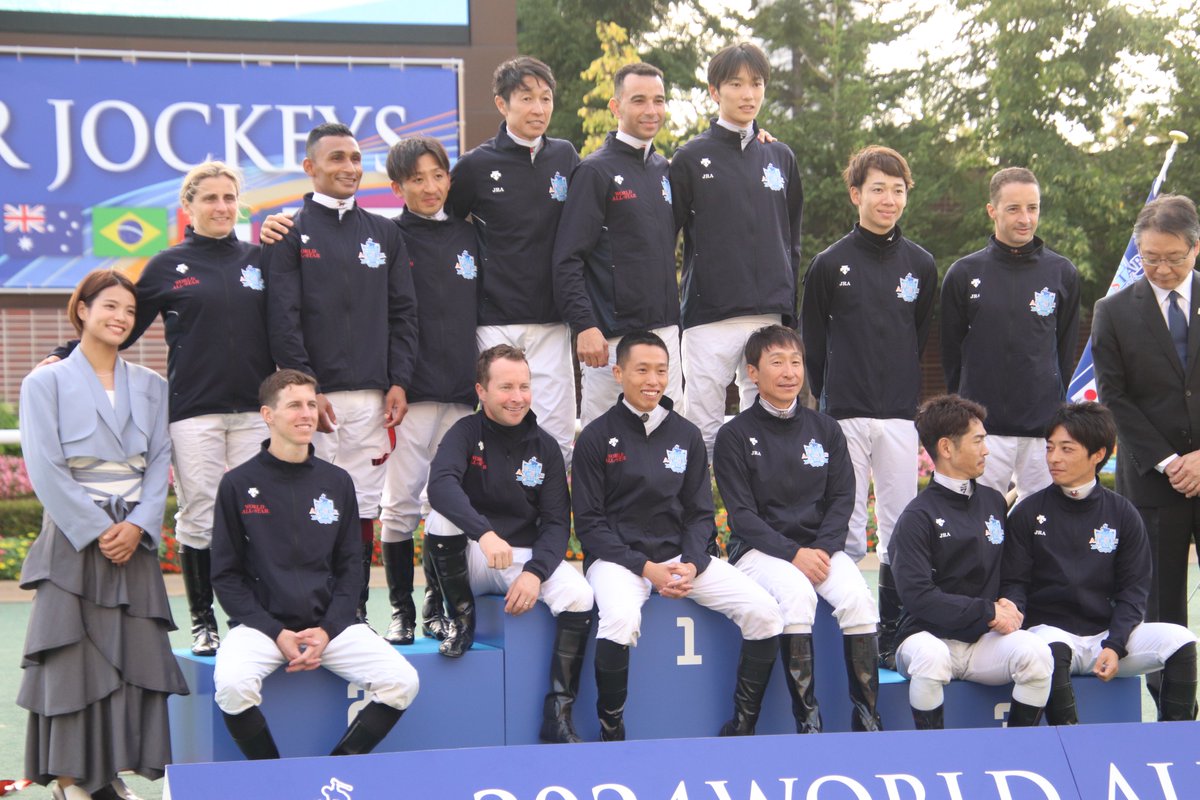 yurukuuma's tweet image. 川田さんと戸崎さん
仲良し☺

#WASJ #WASJ2024 #札幌競馬場