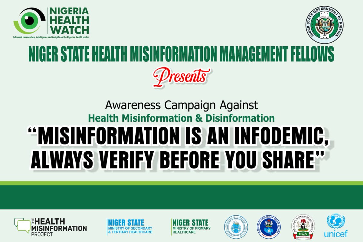 Join the walk on Monday 26th August, 2024 for awareness as from 7am from Obasanjo Complex roundabout to PHC at Old Airport road Minna. #factchecknaija <a href="/nighealthwatch/">Nigeria Health Watch</a> <a href="/GovNigerNG/">Niger State Government</a> <a href="/NGSMoh/">Niger State Ministry of Health</a> <a href="/UNICEF_Nigeria/">UNICEF Nigeria</a> <a href="/UNICEF/">UNICEF</a> <a href="/Fmohnigeria/">Federal Ministry of Health, NIGERIA</a> <a href="/HealthFact_NG/">HealthFactCheckNG</a> <a href="/nrhjn/">Network of Reproductive Health Journalists Nigeria</a> <a href="/ae_abara/">Abara Erim</a> <a href="/S_0ko02/">Sunday Oko</a>