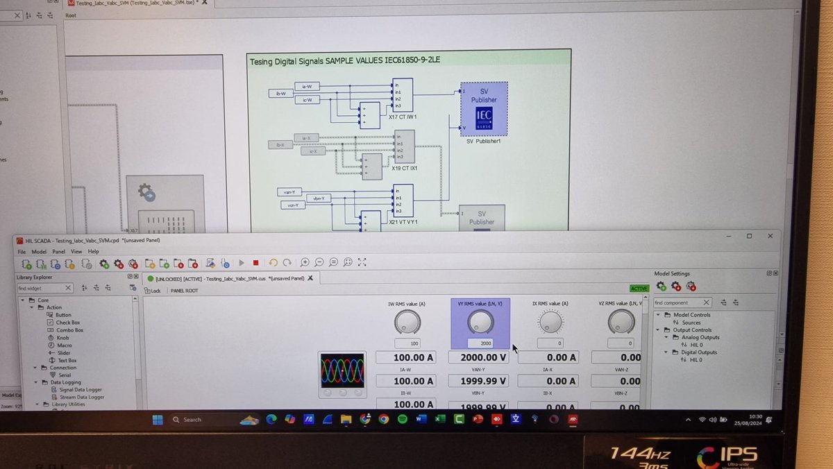 fglongatt's tweet photo. Publishing/subscribing #IEC61850-9-2LE sample values using the real-time simulators OPAL-RT and Typhoon HIL, but more importantly, a lesson learned in configuring the #ABB #REX640.

#fglongatt #fglongattLife #Protection #IED #Samplevalues #digitalsubstation #configuring https://t.co/XQQo3gxjwK