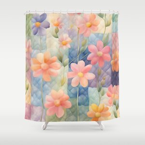 TaicheTees's tweet photo. Whimsical Watercolor Cottagecore Colorful Flowers On Patchworks 2 #ShowerCurtain #taiche #society6 #whimsical #artsy #floral #flower #countrycore #garden #nature #wildflowers #patchworks #colorfulflowers #spring #pastelshades #cottagecore #farmcore https://t.co/DN9XoTp1mG https://t.co/0OyZTkNR73