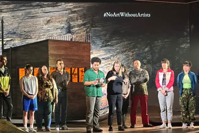 🚨 NEW on <a href="/TheScotsman/">The Scotsman</a> site: Scottish artists are staging protests at the end of Edinburgh International Festival &amp; Fringe shows against Scottish Government funding cuts &amp; the sudden shutdown of a crucial fund for artists. 🚨
Full <a href="/scotsman_arts/">Scotsman Arts</a> coverage: scotsman.com/arts-and-cultu…