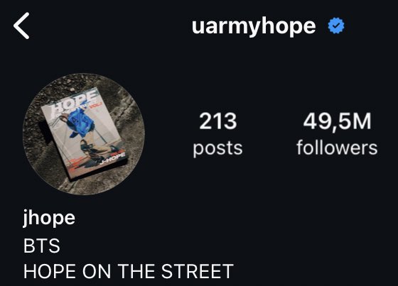 🚨🚨🚨

Hoseok's account is also being reported!

1. Search for "j-hope" on IG
2. Find your favorite post on Hobi's account
3. Copy and paste the link to your favorite post
4. Paste the link here in the comments ⬇️⬇️