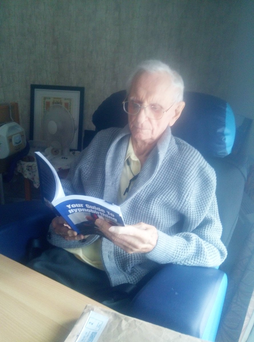 He's on the birth breathing chapter. 😊🤣
Said I've written it very well. 
I'll take that.

I've felt really happy to arrive, unannounced, several times, to find my dad reading my book. 

Our inner-child always craves parental approval / praise / pride whatever our age.💙📚