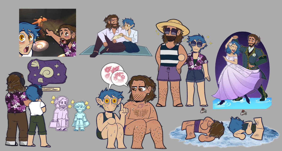 Absolrot's tweet photo. Thanks for sticking with me during summer #GalemancerWeek !! i honestly didn’t expect myself to commit all the way thru but i’m glad i did!! QwQ
#bg3 #bg3art #bg3Tav https://t.co/zPvzWXD3cf