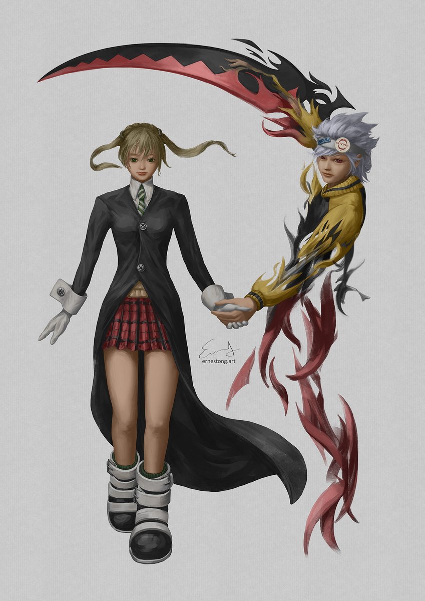 "Weapon &amp; Meister": Maka X Soul
#ソウルイーター #souleater