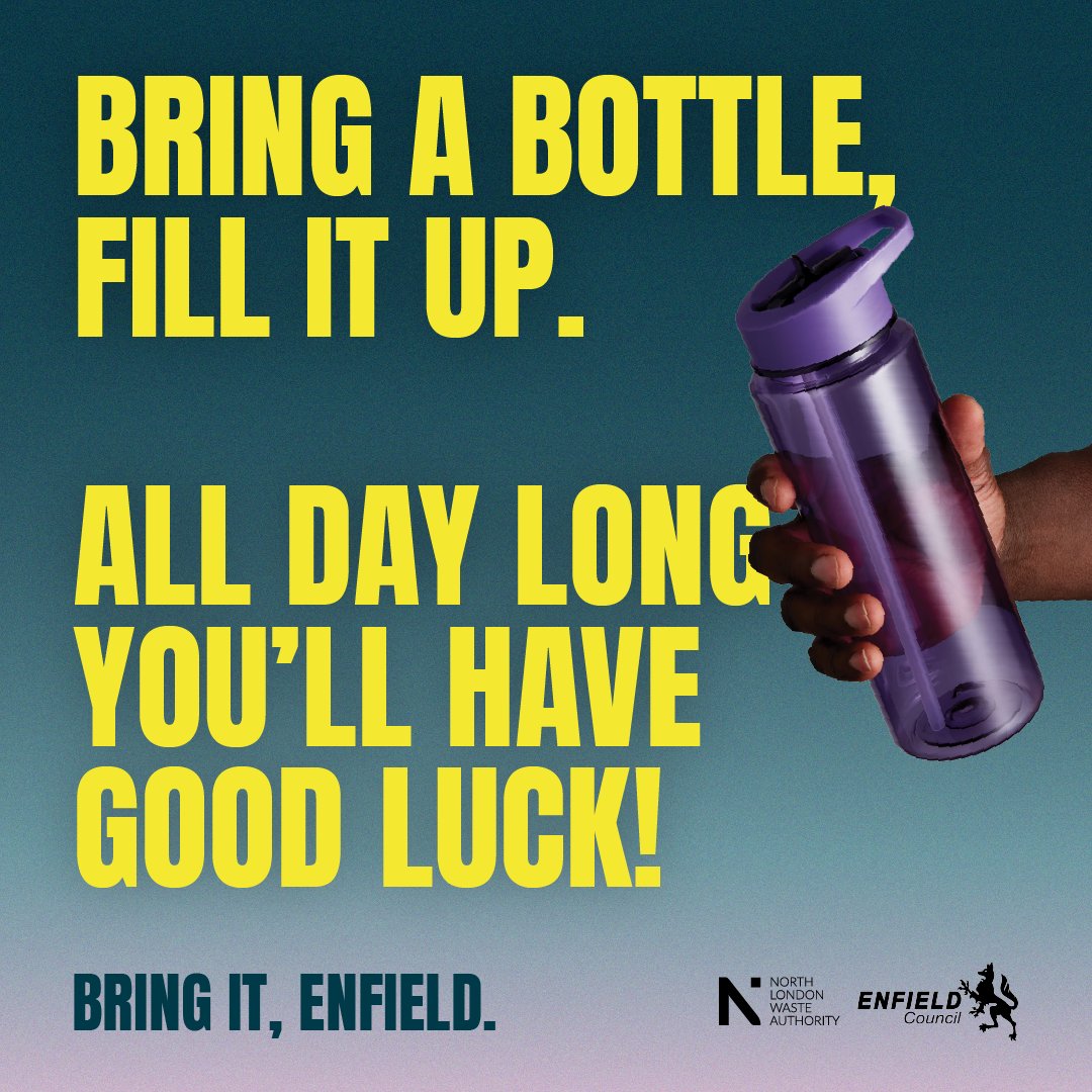 EnfieldCouncil's tweet image. Enfield, it’s time to join the #BringIt movement! ♻️
We've teamed up with @connectNLWA to launch #BringItEnfield, encouraging everyone—residents and businesses alike—to make the switch to reusables and say goodbye to single-use plastics.❌
orlo.uk/iQ6xk
#GreenerEnfield