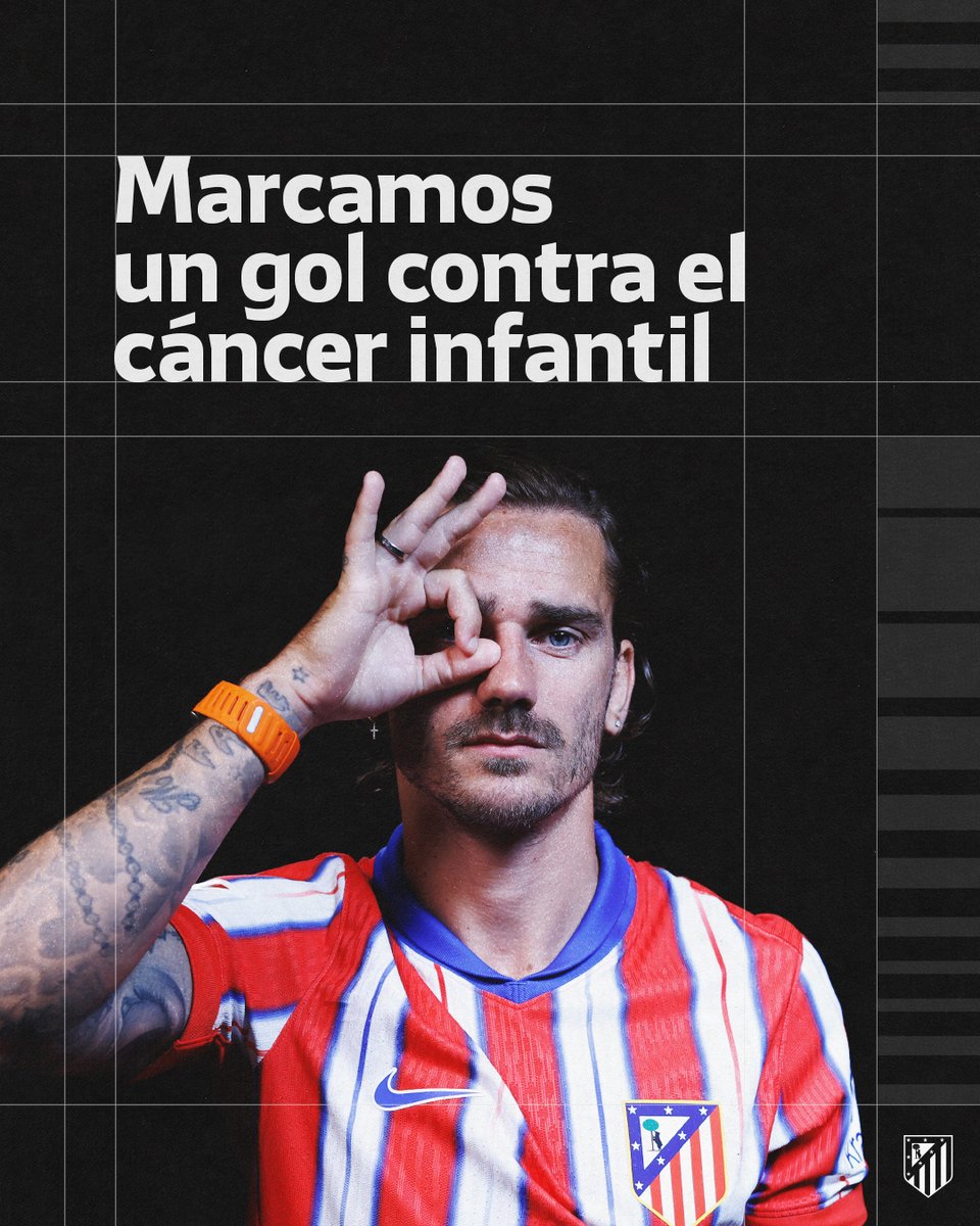 AtletiFundacion's tweet photo. La investigación es el único camino para acabar con el cáncer infantil. Por eso, en la Fundación transformamos los goles del @Atleti en @LaLiga en investigación, impulsando un tratamiento innovador.

¿Nos ayudas a marcar #UnGolAlCáncerInfantil? 💛

➡ https://t.co/foSpTZUxIe https://t.co/uRh3w5dJjp