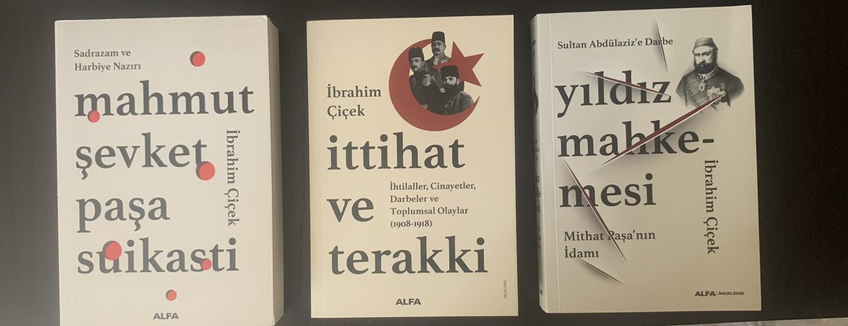 “Mahmut Şevket Paşa Suikati”

“Yıldız Mahkemesi”

“İttihat ve Terakki”

Kitaplarım tüm kitapçılarda
