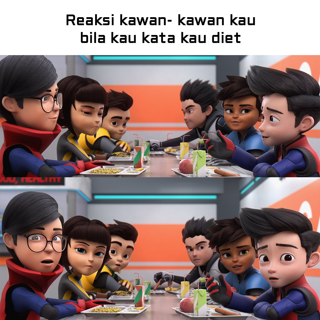 ejen_ali's tweet photo. Biasanya yang cakap nak diet, kawan yang dah kurus. 😑
#ejenali #ejenkhai #ejenmika #ejenroza #ejenrudy #ejenjet #ejenalimeme https://t.co/jRP6BwJpHU