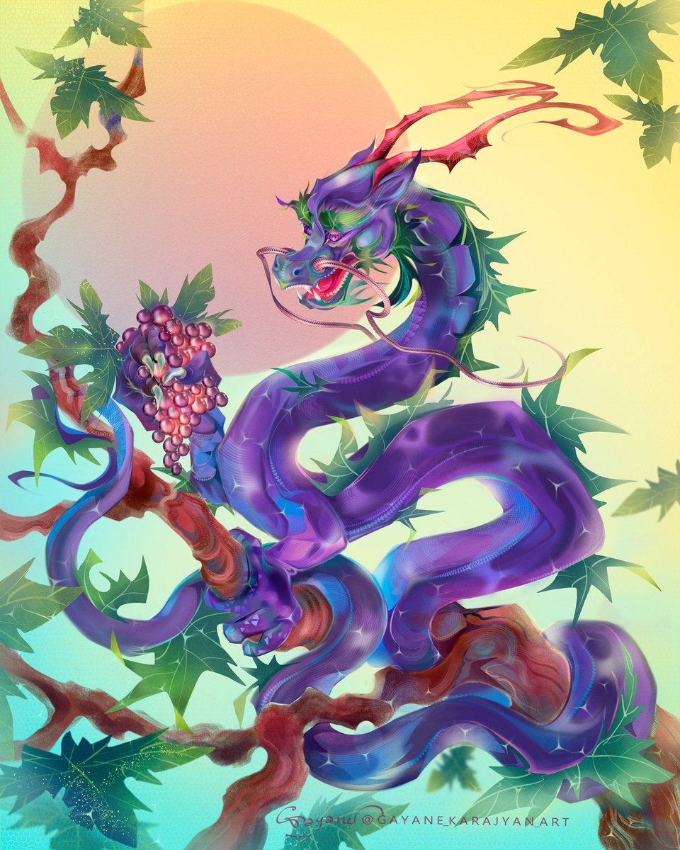 GKarajyan's tweet photo. August Grape Dragon🍇🐲
#smaugust #dragon #creaturedesign #fantasy #creature #digitalart 

https://t.co/uWyGqbMWGt https://t.co/SV4srPJvGY