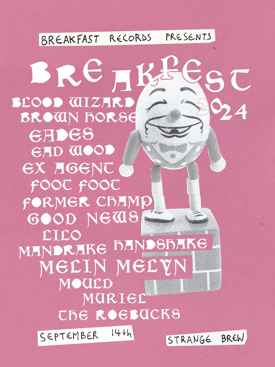 Only a few weeks to go now until Breakfest 2024! Join us on the 14th September at @strangebrewbriz for this absolute barnstormer of a lineup: hdfst.uk/e103801
