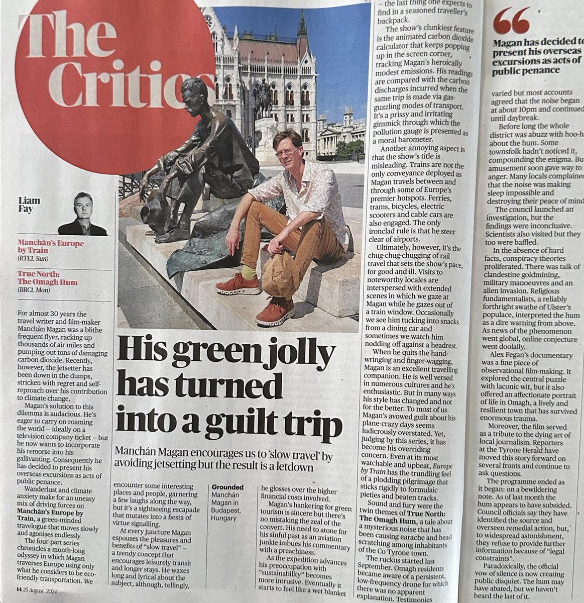 Amazing review “The Omagh Hum” ⁦⁦Liam Fay ⁦<a href="/ST_Culture/">Sunday Times Culture</a>⁩ made by ⁦<a href="/atomfilmsdotie/">Atom Films</a>⁩ and ⁦<a href="/Strident_Media/">Strident Media Ltd</a>⁩ ⁦<a href="/justbind/">Justin Binding</a>⁩ ⁦<a href="/we_are_tyrone/">WeAreTyrone</a>⁩