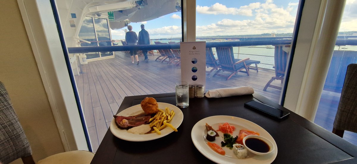 britsonboard's tweet photo. A plate of roast beef and Yorkies WITHOUT roasties, but WITH fries!
Followed by....a plate of Sushi !!
#buffet #BuffetRules #NoRules #cruise #travel https://t.co/ryfMdpfQ8x