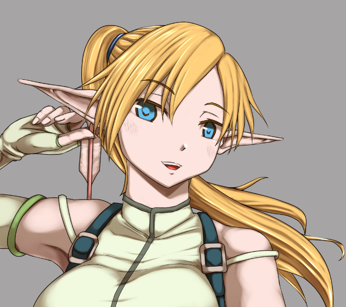 今週は…
リーネさんを描いていました!(描きかけ) 