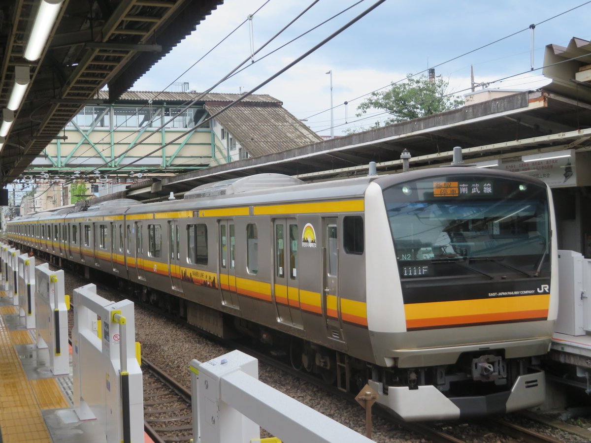 ホームドア稼働前の宿河原駅