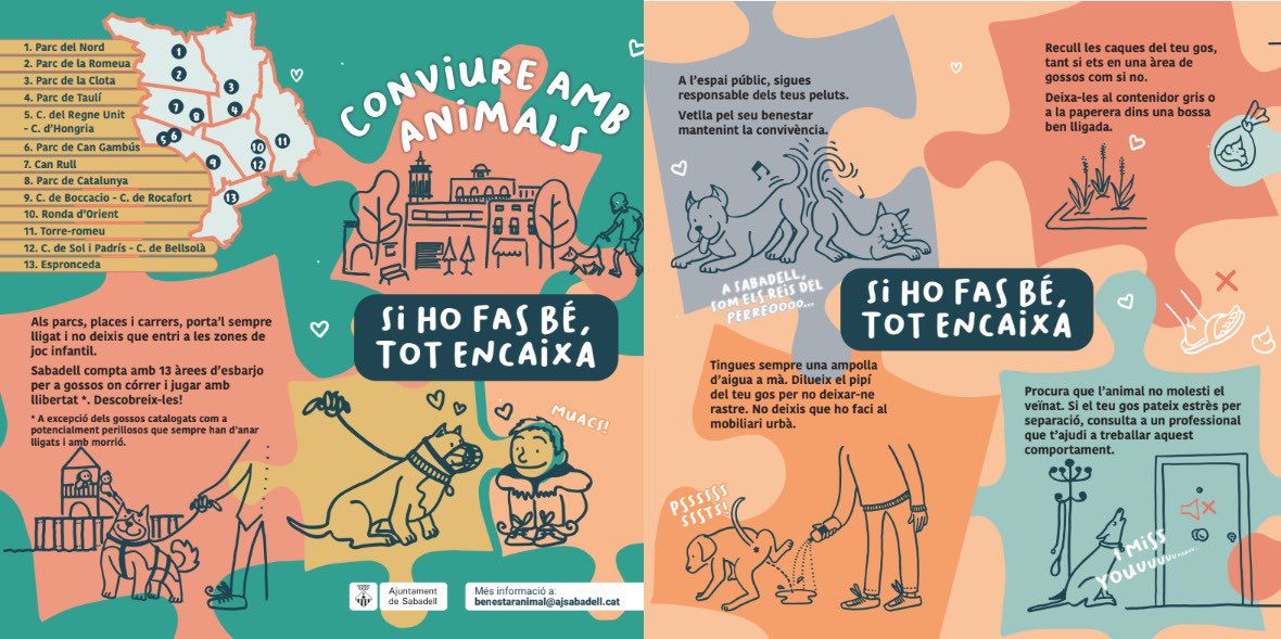 Lau_Pini's tweet photo. @MarcSs36 @socmartafarres @PSCSabadell @GabrielFerDiaz @erc_sbd Hola Marc, 
Sóc la regidora de benestar animal. Lamentem molt l’incident que has viscut. 
Des de l’Ajuntament fem moltes campanyes de conscienciació. En el darrer any hem portat a terme la campanya “Si ho fas bé tot encaixa”, que ha arribat amb punts informatius a tots els barris https://t.co/LZTSNZHglL
