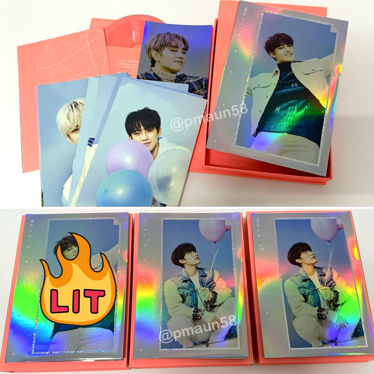 pmaun58's tweet photo. Update | พร้อมส่ง อัลบั้มเปล่า 

• Treasure effect ver. blue(1) / green(1) บั้มละ 160฿ รวมส่ง (ได้ของตามรูป)
• Treasure effect ver. orange(2) บั้มละ 130฿ รวมส่ง (**มีตำหนิขอบแตกขอดูได้)
• เลือกโปสการ์ดได้

〰️ สนใจ dm นะคะ

#ตลาดนัดtreasure #ตลาดนัดเด็กสมบัติ #อัลบั้มtreasure https://t.co/IfzN9m0x3o