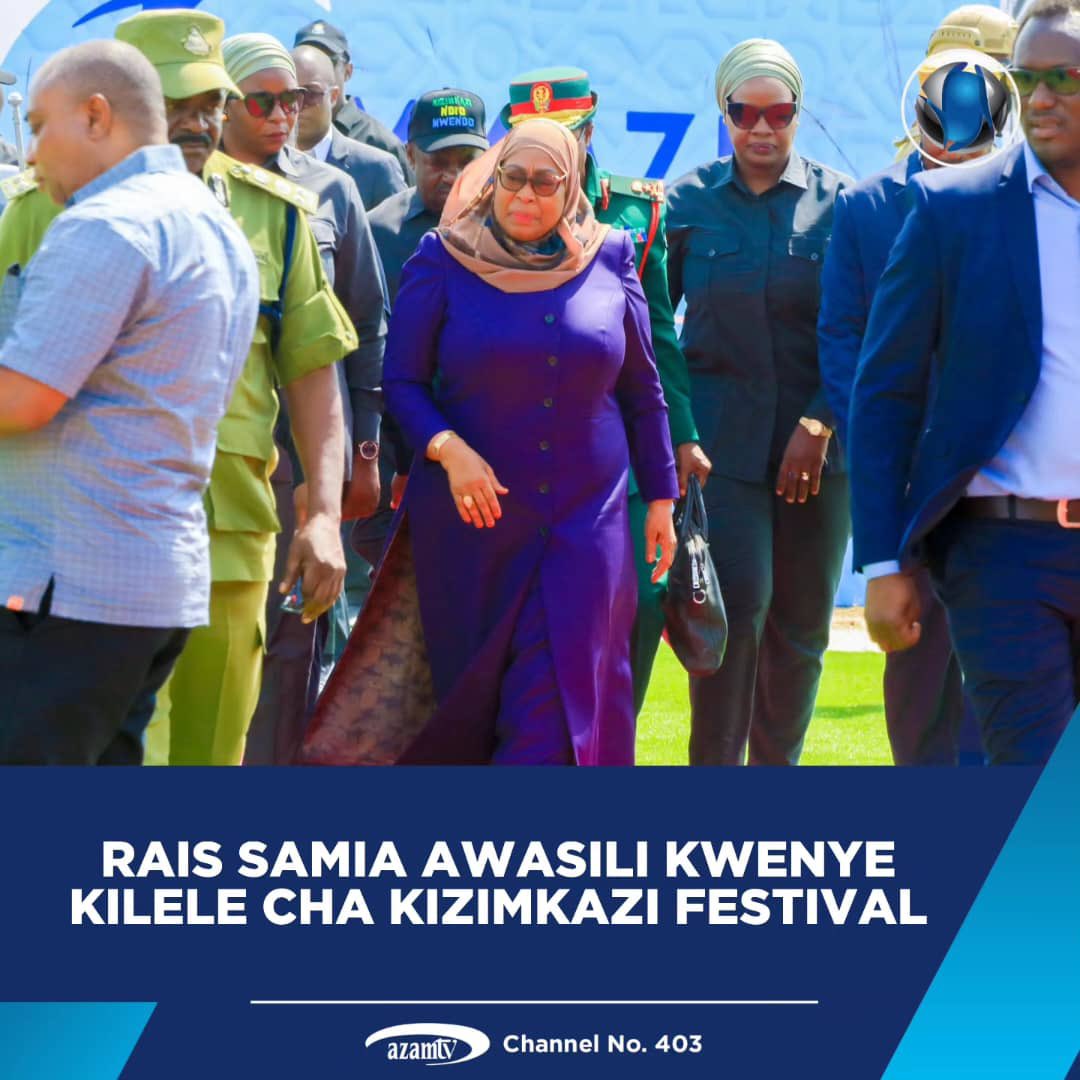 CloudsMediaLive's tweet photo. Rais wa Jamhuri ya Muungano wa Tanzania Mhe. Dkt. Samia Suluhu Hassan akiwasili kwenye kilele cha Kizimkazi Festival.
Tayari Festival imeanza na tuko live kupitia #CloudsTv https://t.co/fYfnN8uAnn