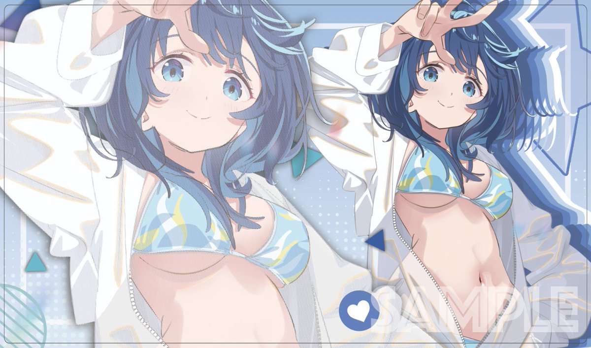 「SC2024autumn/エアサンクリ 新作発表⑥ 八奈見(水着) の スリーブ」|EATOS@サンクリ2023Spring A09abのイラスト
