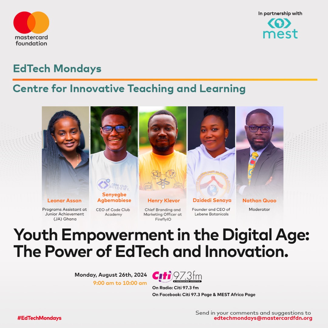 KingFabulo's tweet image. Tune in to Citi FM tomorrow morning at 9AM and catch live super conversation about how EdTech can shape our output as youth entrepreneurs in this country 💪 
Join this Whatsapp group for more info guys ☺️ 
whatsapp.com/channel/0029Va…
#EdTechMondays