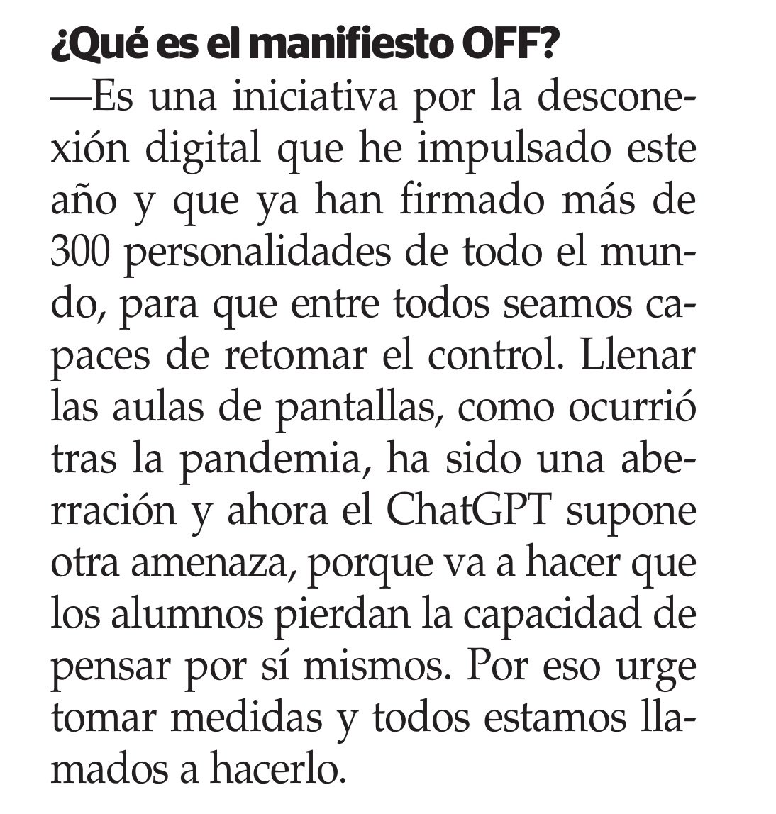 DIEGO HIDALGO - sociólogo, diplomático y escritor francés aboga por la prohibición de los smartphone antes de los 18 años