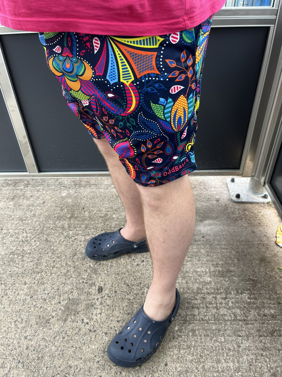evansclaire1984's tweet photo. @ScottFHarris27 rocking his @myoddballs shorts for the @tiesto gig in Cardiff today. #cardiffbayseries #tiesto #cardiff #oddballs #crocs @Tom_Bradley17 https://t.co/PEJWzMM8h9