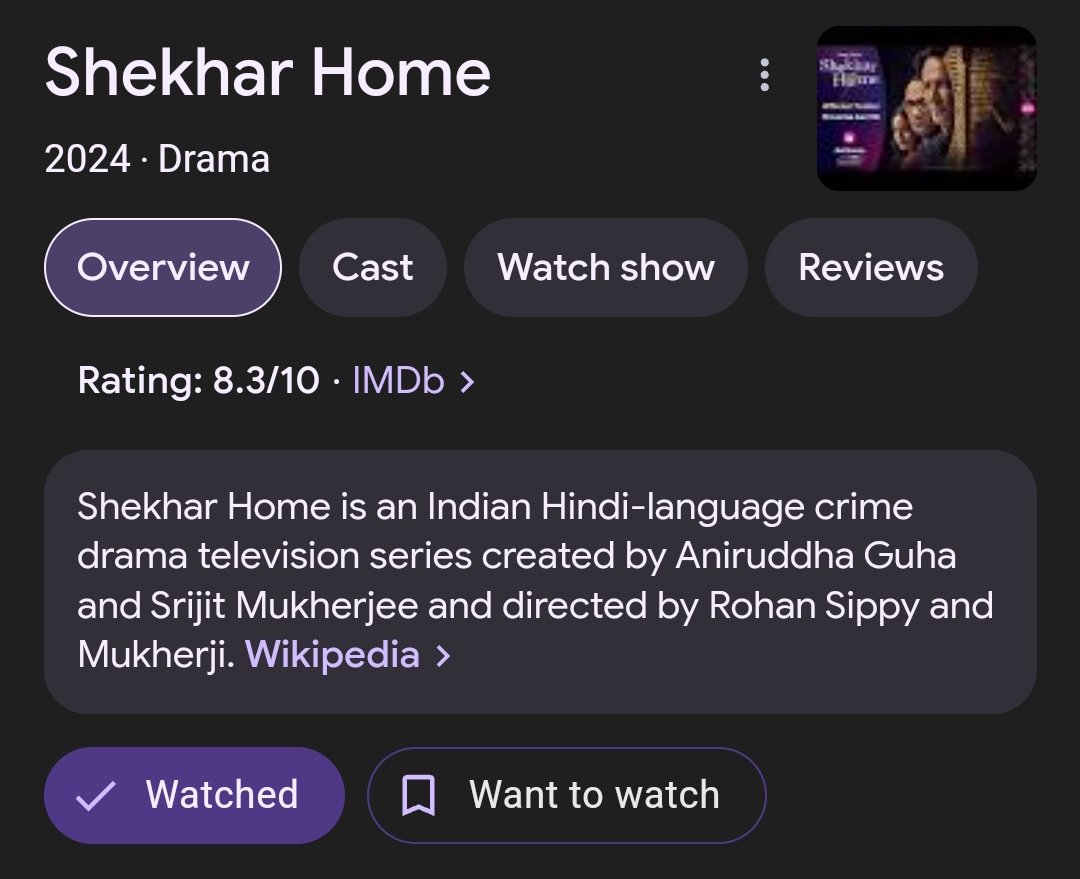 SmitDave289583's tweet photo. A must watch series by kay kay menon 😀🔥🔥 
#ShekharHome https://t.co/qvVbLCaDOf