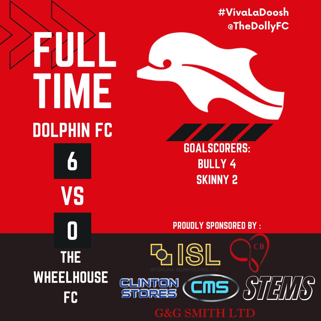 Convincing win for the lads this morning with Bully and skinny sharing the scoring. In control from minute one and played some of the best ball we have played so far this season. Bank holiday, let’s have it #VivaLaDoosh