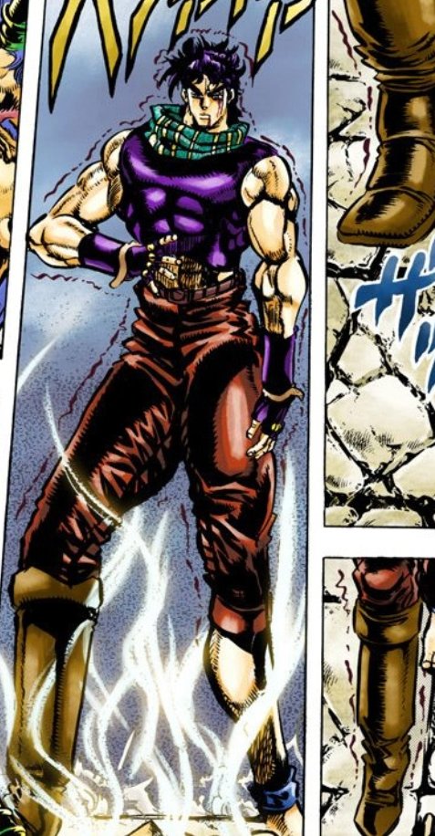 despite joseph being visibly injured, (even though he isn't consistently drawn with his wounds) joseph chooses to quite violently break his own hand to give wamuu his blood. bleeding so much from the hand, not to mention from a blunt injury, is honestly wild in of itself. and yet