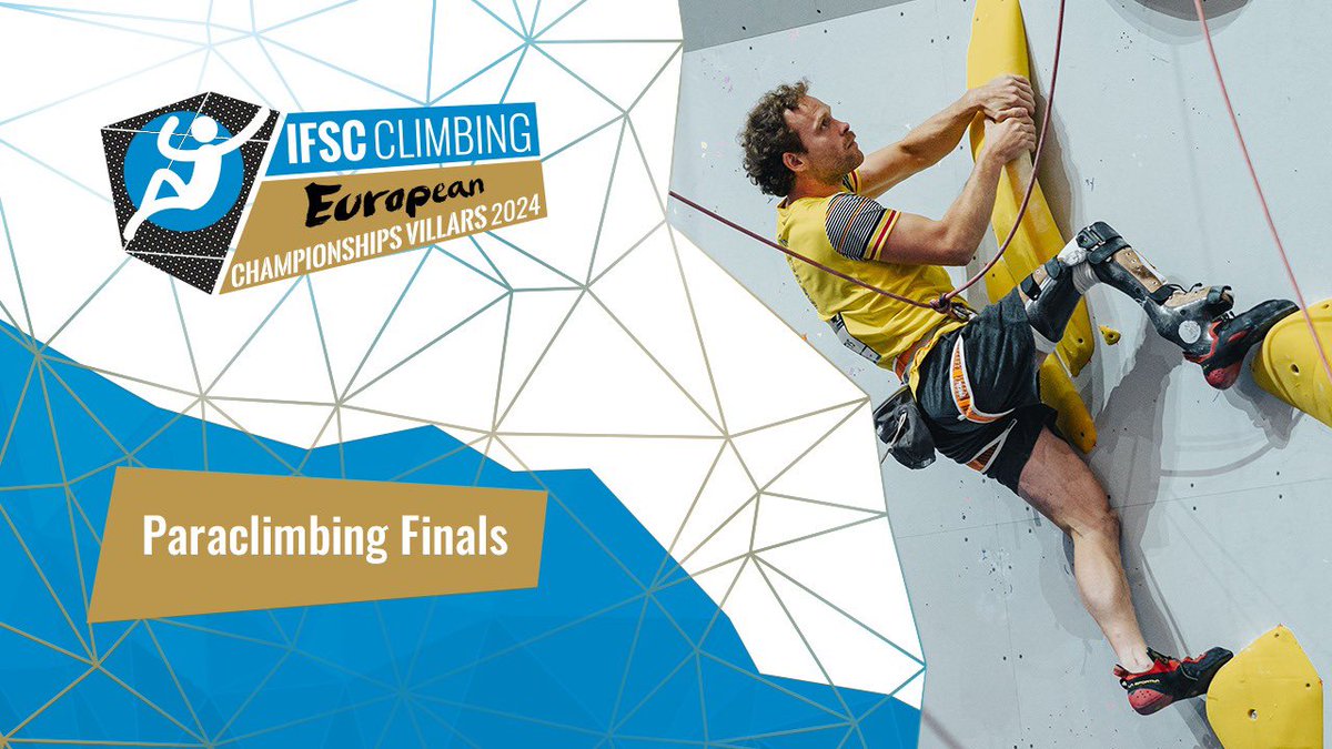 In Villars 🇨🇭 the finals of the IFSC Paraclimbing European Championships Villars 2024 will be live very shortly 

Results 👉 ifsc.results.info/#/event/1395/

Watch live 👉 youtube.com/live/7c8oaXoxb…
