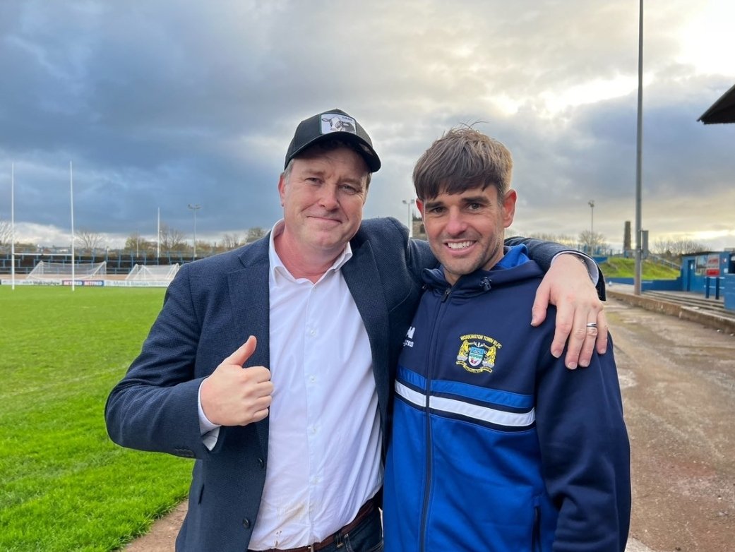 AndrewVossy's tweet photo. I'm lucky to have met so many great people in rugby league,but this bloke is a champion. @Forber6 Buffer plays his last game at Derwent Park for @WorkingtonTown. Love the ground &amp; the club &amp; blokes like Carl are living legends. Over 400 games in career. At Workington since 2012. https://t.co/1xjldLYFMT
