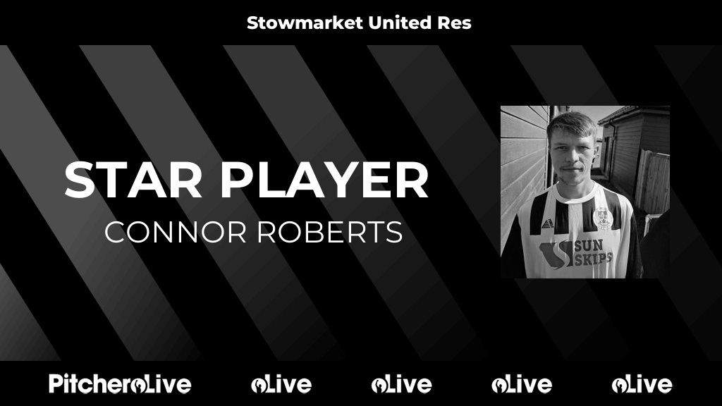 StowmarketUtdFc's tweet photo. 90': Connor Roberts is awarded star player for Stowmarket United Res
#STOBUR #Pitchero
https://t.co/bgRyMpiegy https://t.co/KVTVb7Mc09