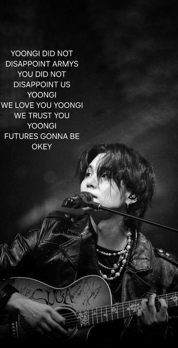 KimArini31's tweet photo. YOONGI DID NOT DISAPPOINT ARMYS
YOU DID NOT DISAPPOINT US YOONGI
WE LOVE YOU YOONGI
WE TRUST YOU YOONGI
FUTURES GONNA BE OKEY
#ARMYStandsWithSuga
#ARMYFOREVERBANGTANFOREVER https://t.co/QWq6NxUcwJ