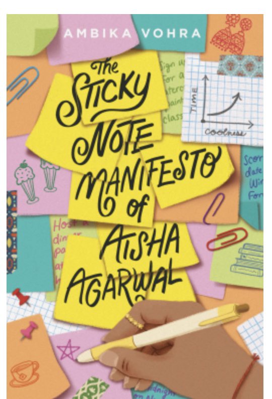 #bookaday The Sticky Note Manifesto of Aisha Agarwal <a href="/ambika_vohra/">ambika vohra updates ✨</a> Great bk abt Aisha forcing herself out her comfort zone when Quentin dares her. #believinginyourself 
#confidence <a href="/HarperCollinsCh/">HarperCollins Children's Books</a> <a href="/NetGalley/">NetGalley</a>