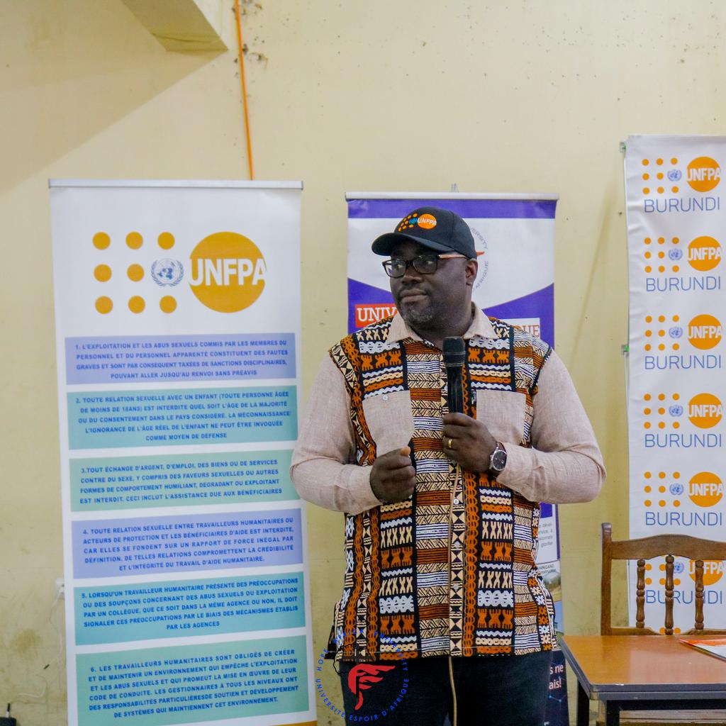 espoir_afrique's tweet photo. Ce  23/8/2024 l'UEA a accueilli 1e conférence-débat organisée par @UNFPABurundi, @Mineduc et @insp_burundi. @event a abordé des sujets cruciaux tels que l'inclusion,@VBGs,et @SSRAJ, soulignant l'importance de l'=té des chances et du sout1 aux personnes ac des besoins spécifiques. https://t.co/W51cDdpkbY