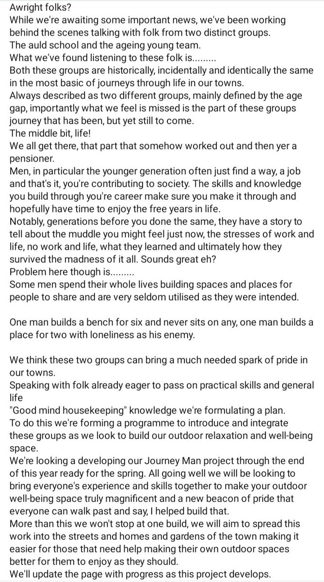 Lanwindowclean's tweet image. Awright folks? 
Long time nae tweets no been too well but decided along with my wife and loads of folk from Coatbridge to start what you see below, aiming to be Coatbridge's and more than likely Scotlands first outdoor mental health and wellbeing facility
facebook.com/profile.php?id…