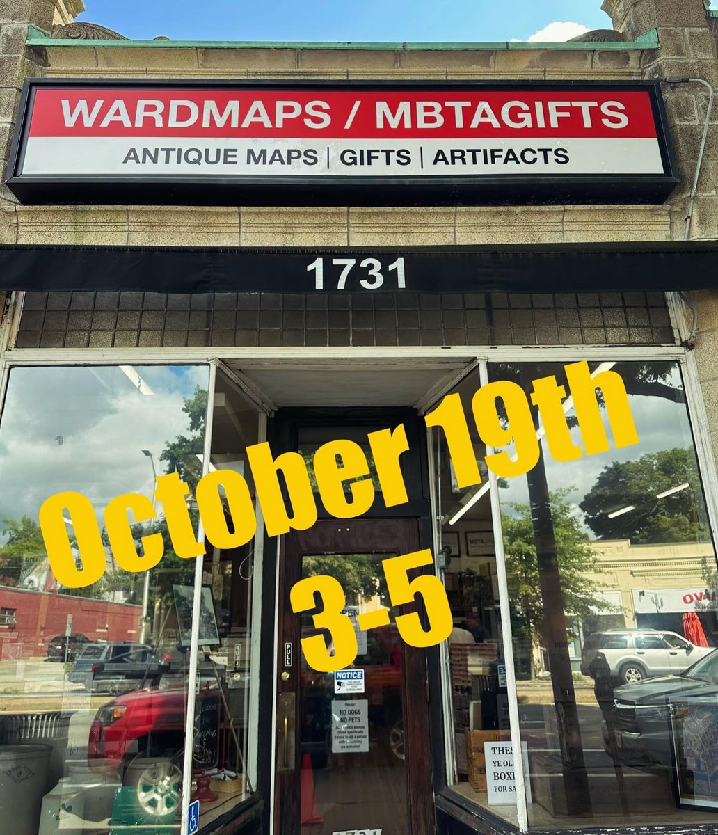 DrinkMapBook's tweet photo. Book signing of ‘Drink Maps’ at Ward Maps in Cambridge on October 19th, 3-5! Ward Maps sells all things carto: maps, books, signs and more.
 
Come by, say hello and join me for beer afterwards at The Abbey! @Abbey2Cambridge 
@UChicagoPress @BodPublishing #wardmaps https://t.co/4E7RqLCzTh