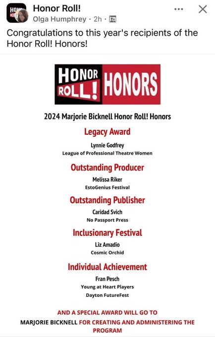 Honor Roll tweet media