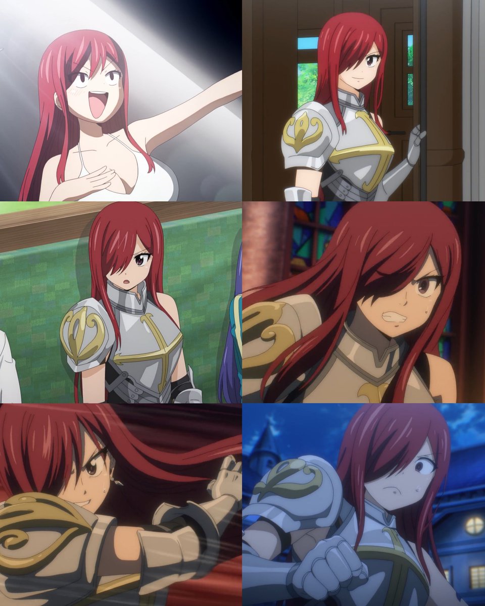 Daily__erza's tweet photo. Erza in episode 8 of FT100YQ anime https://t.co/BGKVNSx9eg
