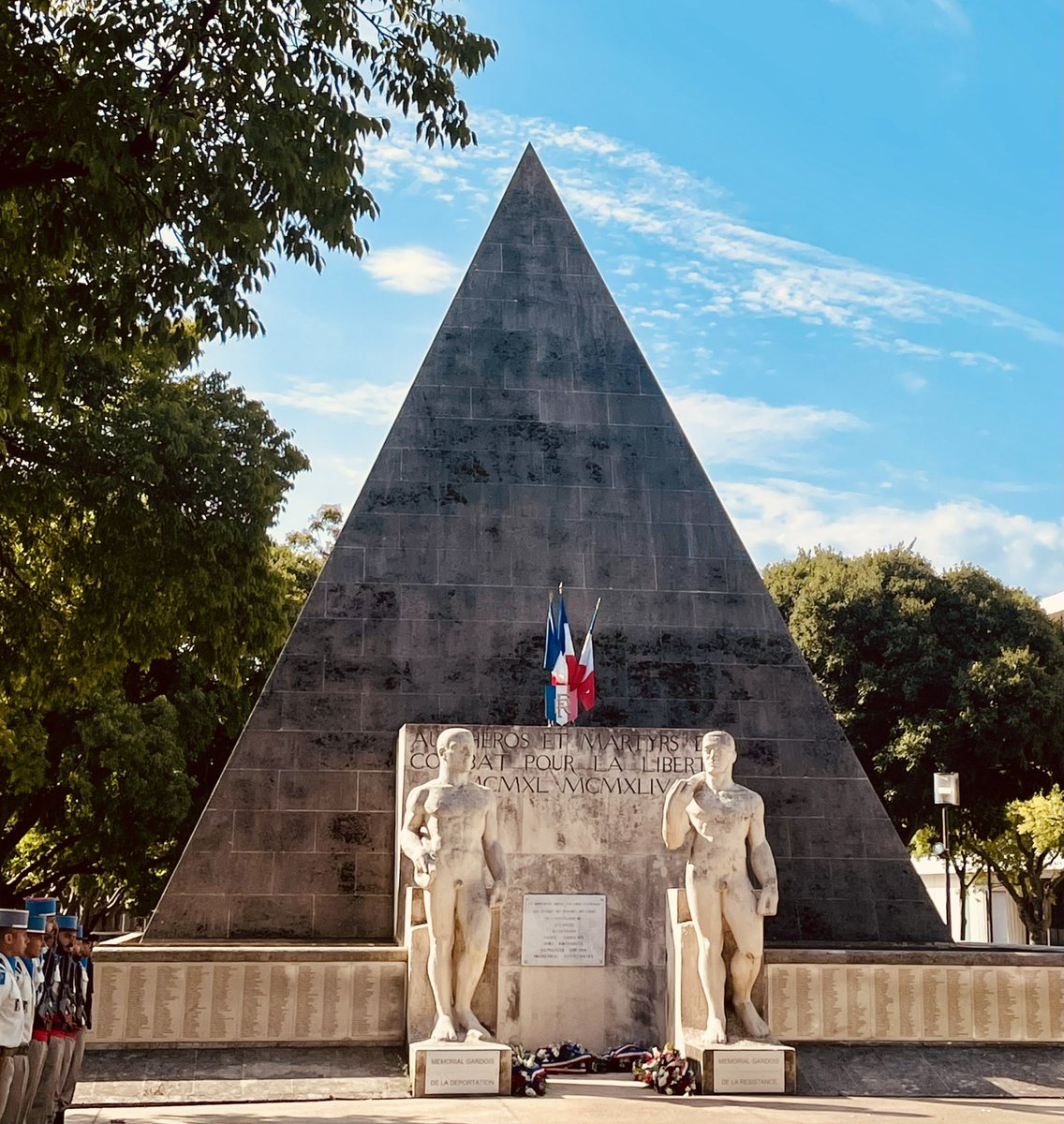ncadene's tweet image. 80e anniversaire de la Libération de Nîmes par les Francs-tireurs et Partisans (FTP). 
Ne jamais oublier.
