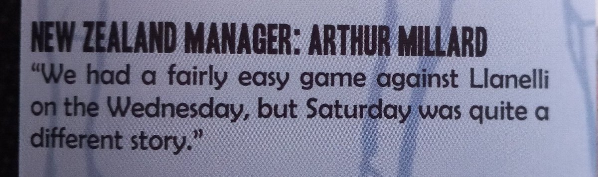Everything in Bleddyn is the product of rigorous research and adherence to good practice in the study of history.

Including the bit about the Scarlets getting hammered. For which we provided this important piece of evidence.