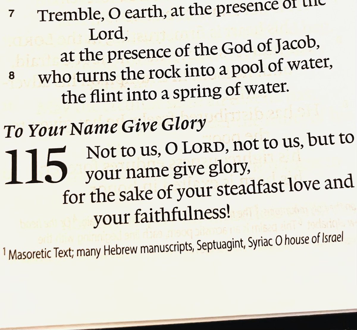 Not to us, O Lord, not to us,
but to your name give glory,
for the sake of your steadfast love 
and your faithfulness! 
Psalm 115:1
#iLoveSundays