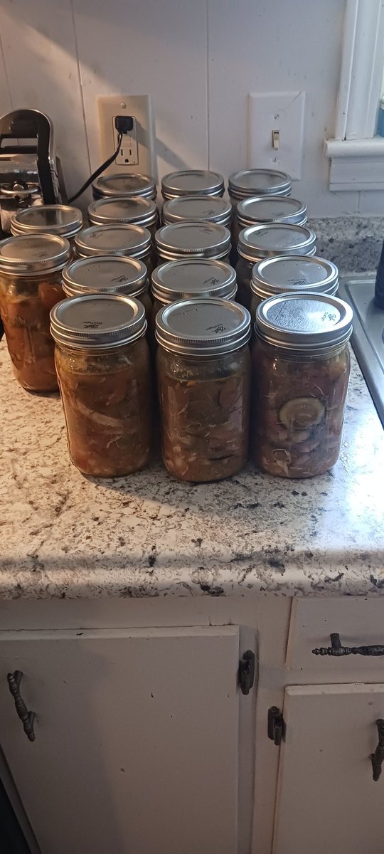 Gypsy12453's tweet photo. I can finally relax after my soup-making endeavor. Cple  of setbacks along the way; all is well &amp; Life is Good🌹🕊💖🎶
#FruitsOfMyLabor
#NeedABiggerKitchen 😂
@777TimeTraveler @BriceHobbs @pamgoose4 @CelticDale @clamezcua119 @DeanDavis33 @HouseoftheMuse_ @QPATRIOTMLO1 https://t.co/QSj5hFEVZH
