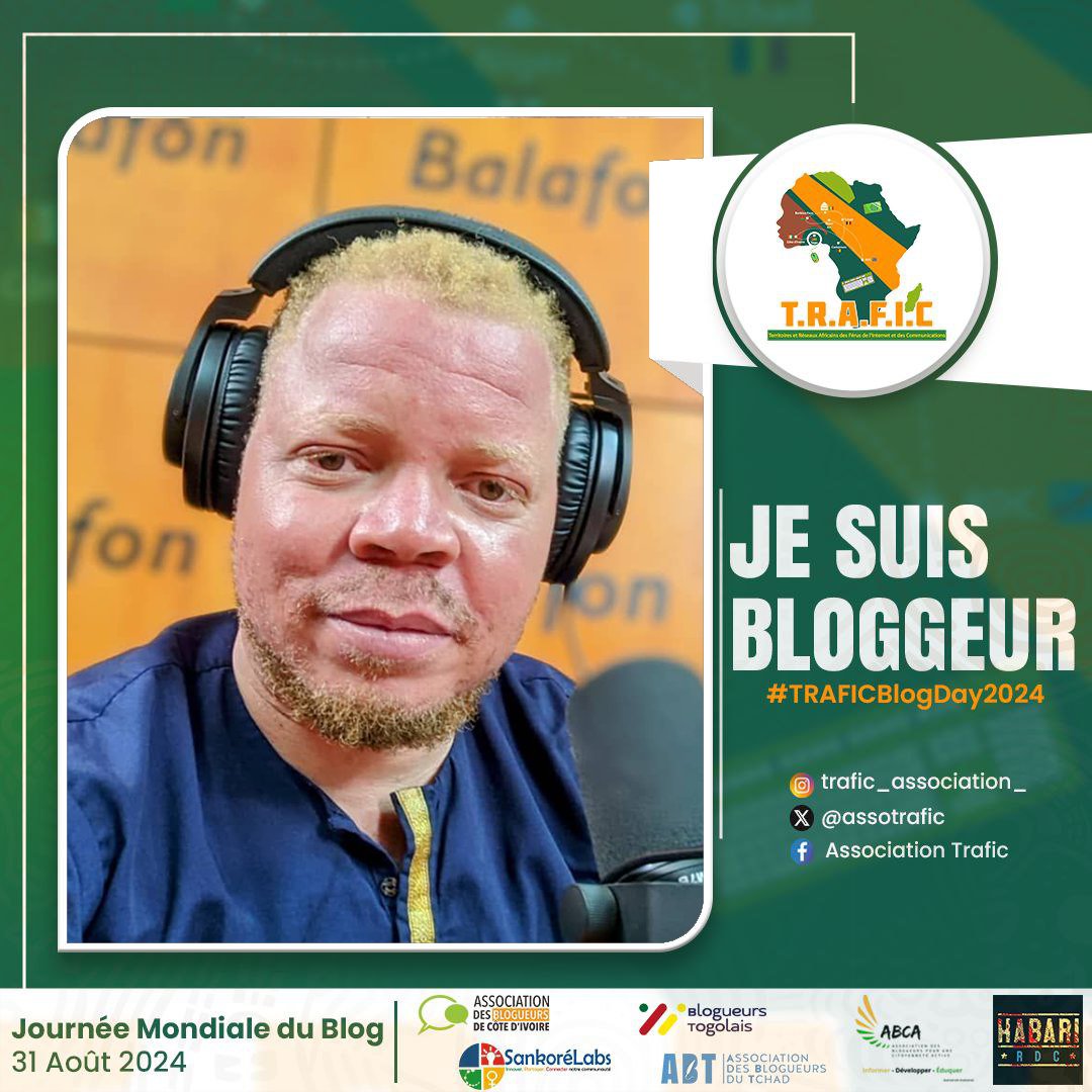 𝗟𝗲𝘀 𝗯𝗹𝗼𝗴𝘀, 𝗰'𝗲𝘀𝘁 𝗹𝗮 𝗹𝗶𝗯𝗲𝗿𝘁é 𝗱'𝗲𝘅𝗽𝗿𝗲𝘀𝘀𝗶𝗼𝗻 ! ✍️  𝗘𝘅𝗽𝗿𝗶𝗺𝗲𝘇 𝘃𝗼𝘁𝗿𝗲 𝗰𝗿é𝗮𝘁𝗶𝘃𝗶𝘁é 𝗲𝘁 𝗽𝗮𝗿𝘁𝗮𝗴𝗲𝘇 𝘃𝗼𝘀 𝗽𝗮𝘀𝘀𝗶𝗼𝗻𝘀 𝗮𝘃𝗲𝗰 𝗹𝗲 𝗺𝗼𝗻𝗱𝗲 𝗲𝗻𝘁𝗶𝗲𝗿.
<a href="/assotrafic/">Association Trafic</a>
#TRAFICBlogDay2024,  #Afrique, #Digital,