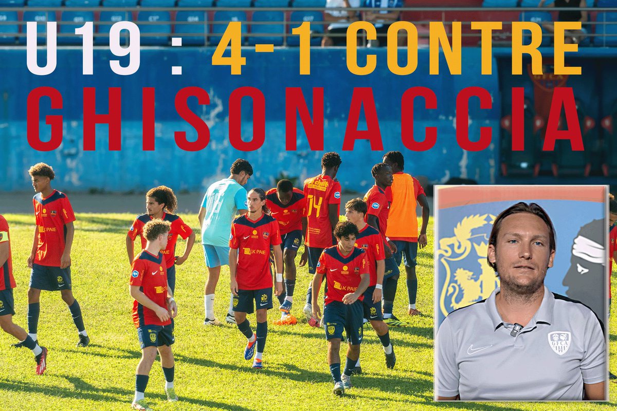 gfc_ajaccio's tweet photo. En vidéo le résumé de la première victoire de nos #U19NAT à domicile ! 

Avec l’interview du coach, Jean-Charles Baquet 🧠

À retrouver ici : https://t.co/gLUsmsfcU5 https://t.co/WwtmrK9AFd