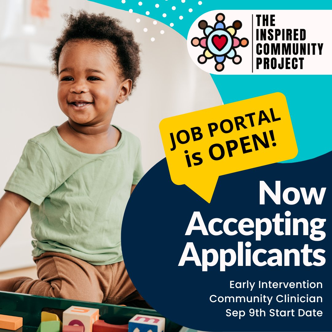 InspiredTICP's tweet photo. 🚨 Applications are live for the Early Intervention Community Clinician position at TICP! 

🌟 Join us in delivering neurodiversity-affirming, trauma-informed care in the Bronx. No more case-hopping—work at one daycare, making a bigger impact! 
Apply now: https://t.co/eMCxAC4HfD https://t.co/zy91M0GPMz