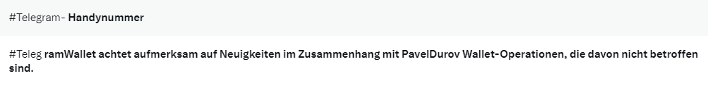Ellen_Lux3's tweet photo. @gtorges @ManniAT @Anwalt_Jun @SisiMehlbox1972 "Medien" bei Eingabe #Telegram funzt noch, also wer (auch) Sex-kram sehen will..
Interessant die vorgeschlagenen Hash-Tags bei Eingabe von #Teleg
Irgendwer verliert da Crypto-Geld, wo da #Putin doch ganz groß einsteigen wollte, könnte sein.. https://t.co/tWtF8s4Mhv