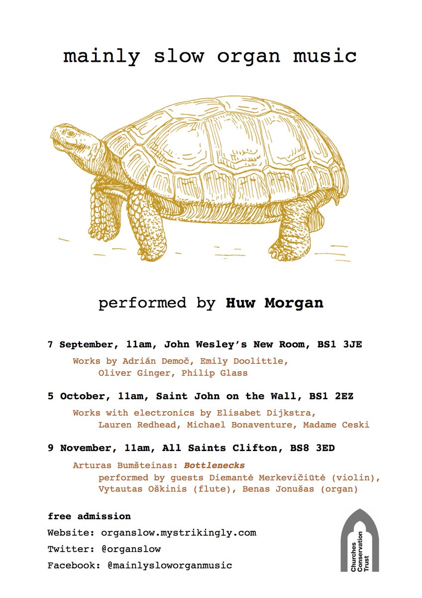 Dates, venues and composers for this autumn's concerts: