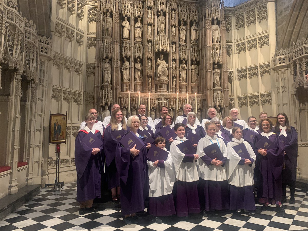 Our wonderful choir after their final service at the beautiful <a href="/nclcathedral/">Newcastle Cathedral</a>